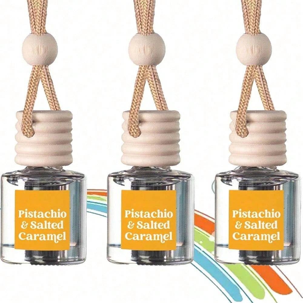 Ultimate 3PCS Hanging Car Air Freshener Diffuser Bottles, Powerful Odor Eliminator For Car & Small Spaces, Provides 60+ Days Of Continuous Fresh Air