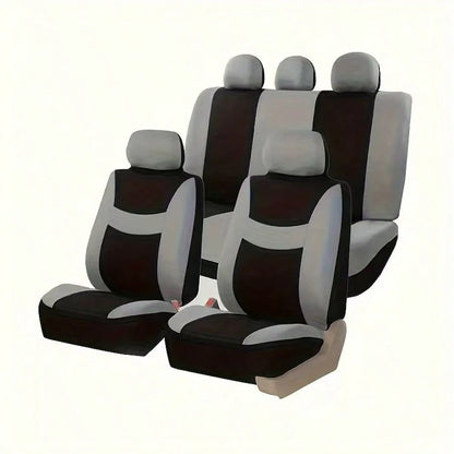 Unisex Car Seat Covers, 5-Seat Full Coverage, Protects Seats, Easy To Install, Breathable Fabric, Suitable For Most Car Models On The Market, All-Season Design.