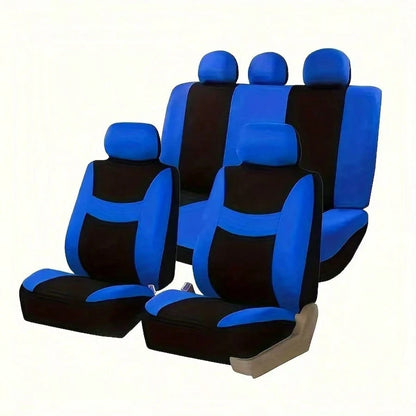 Unisex Car Seat Covers, 5-Seat Full Coverage, Protects Seats, Easy To Install, Breathable Fabric, Suitable For Most Car Models On The Market, All-Season Design.