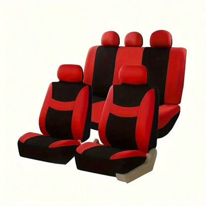 Unisex Car Seat Covers, 5-Seat Full Coverage, Protects Seats, Easy To Install, Breathable Fabric, Suitable For Most Car Models On The Market, All-Season Design.