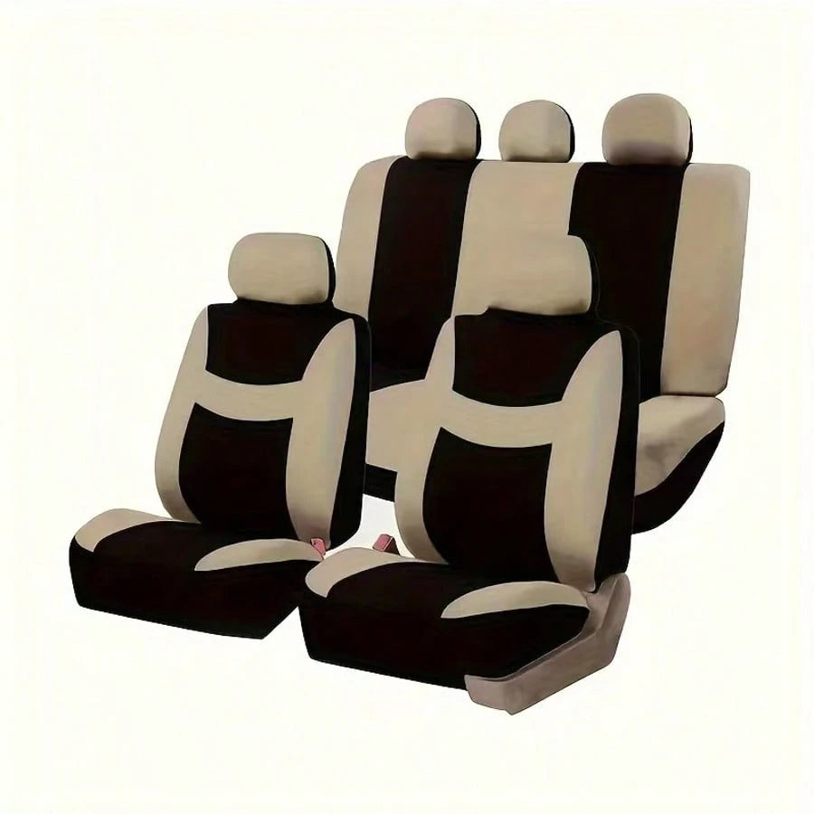 Unisex Car Seat Covers, 5-Seat Full Coverage, Protects Seats, Easy To Install, Breathable Fabric, Suitable For Most Car Models On The Market, All-Season Design.