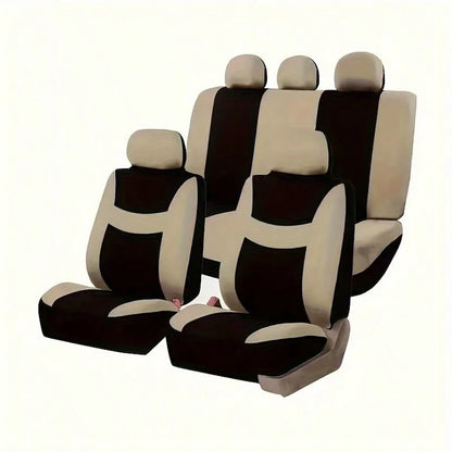 Unisex Car Seat Covers, 5-Seat Full Coverage, Protects Seats, Easy To Install, Breathable Fabric, Suitable For Most Car Models On The Market, All-Season Design.