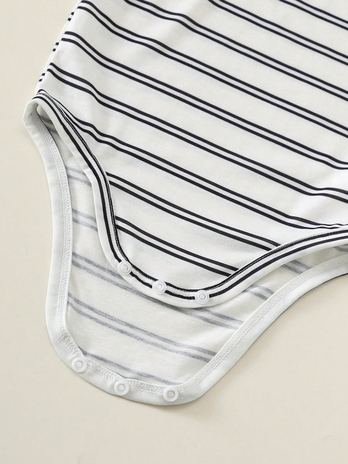 Unisex Newborn Baby Boy Baby Girl 5pcs/Set Spring Summer Casual Versatile Solid Color And Striped High Elasticity Ribbed Short Sleeve Bodysuit Set, Easy To Put On And Take Off Baby Bodysuit, Out