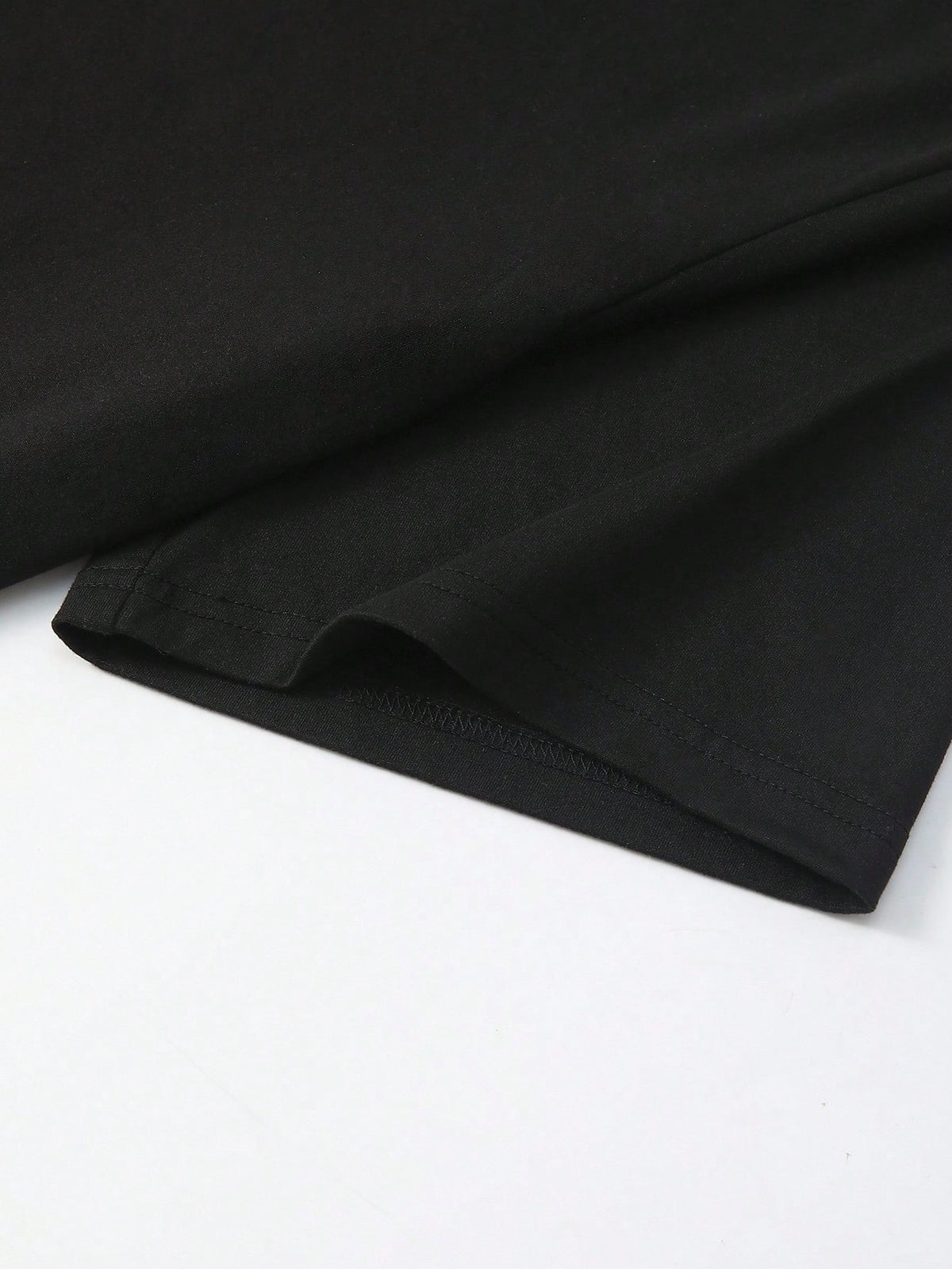 Unity 2pcs Women's Loose Asymmetrical Neck T-Shirts, Elegant Black And Yellow Solid Color Oversized Tees