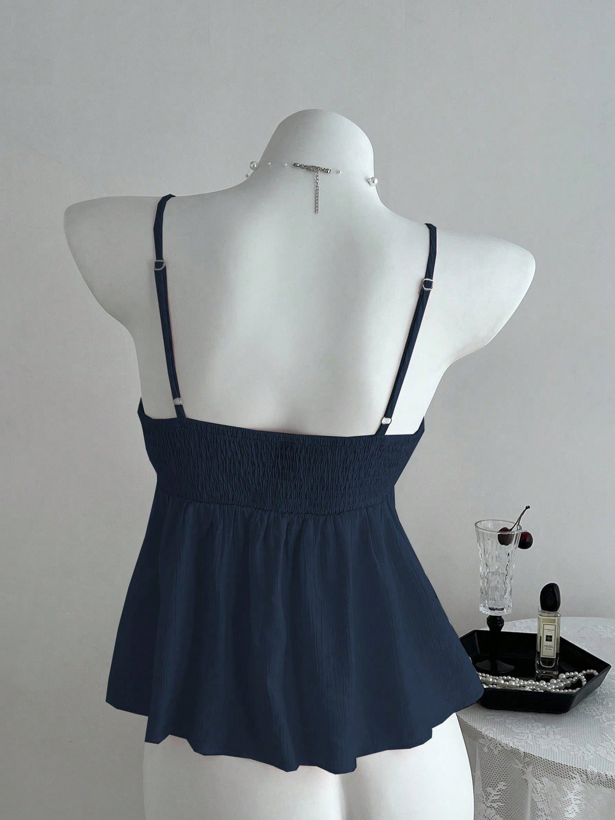 Unity Ladies' Cute Solid Color Ruffle Fabric Camisole, Summer Clothes For University