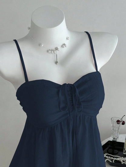Unity Ladies' Cute Solid Color Ruffle Fabric Camisole, Summer Clothes For University
