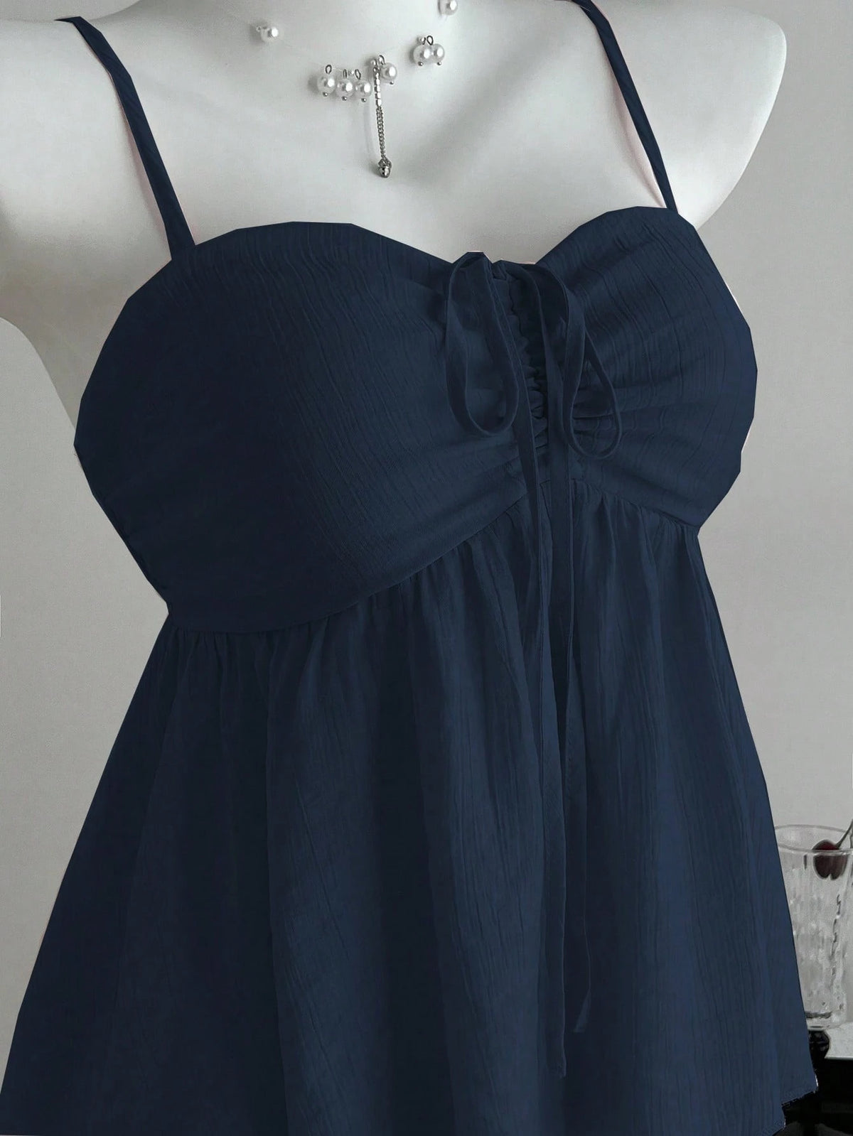 Unity Ladies' Cute Solid Color Ruffle Fabric Camisole, Summer Clothes For University