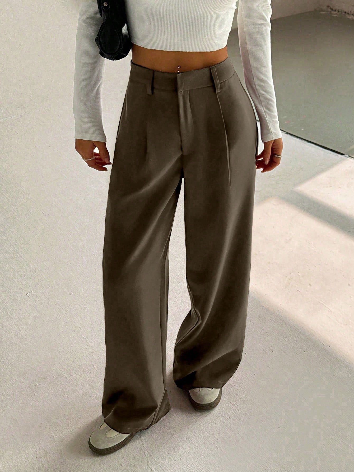 Unity Women's Premium High-Waist Elegant Slimming Wide Leg Pants Fall Cloth For Women
