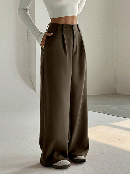 Unity Women's Premium High-Waist Elegant Slimming Wide Leg Pants Fall Cloth For Women