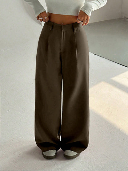 Unity Women's Premium High-Waist Elegant Slimming Wide Leg Pants Fall Cloth For Women