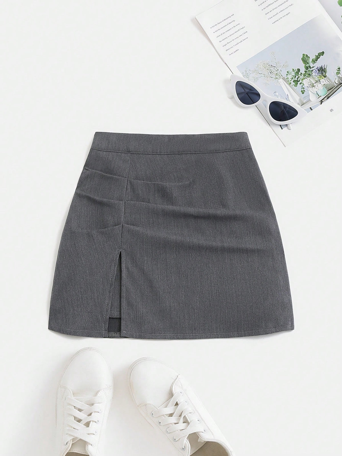 Unity Women's Striped High Waist Fitted Mini Skirt, Sexy Cutout Casual Clubwear Flared Pleated A-Line Skirt, Versatile For Summer