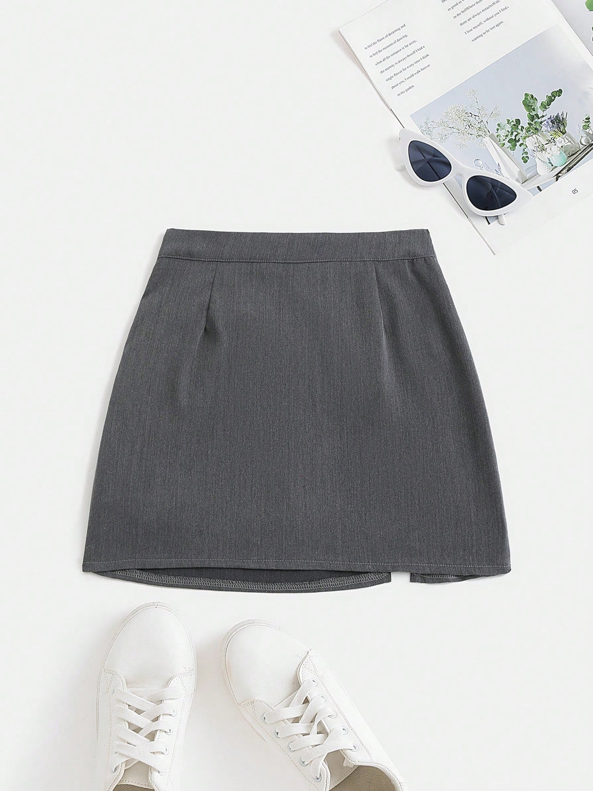 Unity Women's Striped High Waist Fitted Mini Skirt, Sexy Cutout Casual Clubwear Flared Pleated A-Line Skirt, Versatile For Summer