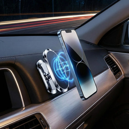 Universal Adhesive Magnetic Phone Holder, 360° Rotatable Strong Magnetic Phone Holder, Can Be Attached To Any Smooth Surface Such As Car Dashboard, Desk, Bathroom Mirror, Etc., Compatible With All And