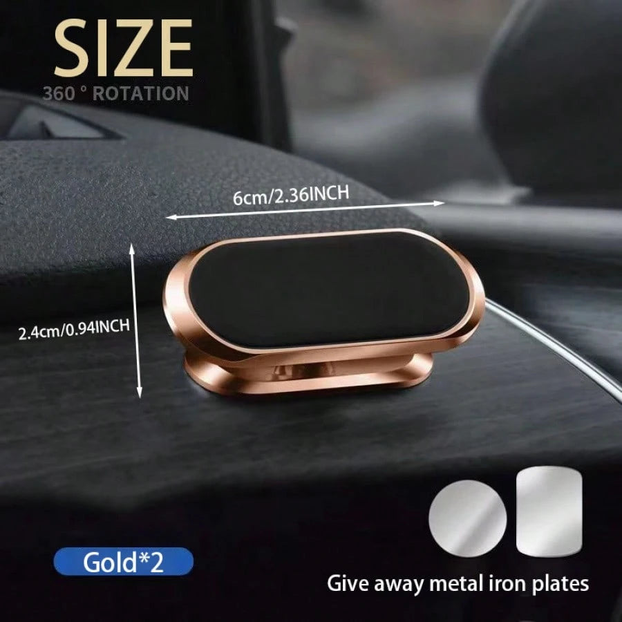 Universal Adhesive Magnetic Phone Holder, 360° Rotatable Strong Magnetic Phone Holder, Can Be Attached To Any Smooth Surface Such As Car Dashboard, Desk, Bathroom Mirror, Etc., Compatible With All And