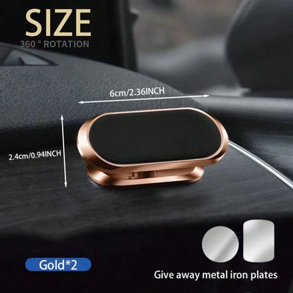 Universal Adhesive Magnetic Phone Holder, 360° Rotatable Strong Magnetic Phone Holder, Can Be Attached To Any Smooth Surface Such As Car Dashboard, Desk, Bathroom Mirror, Etc., Compatible With All And