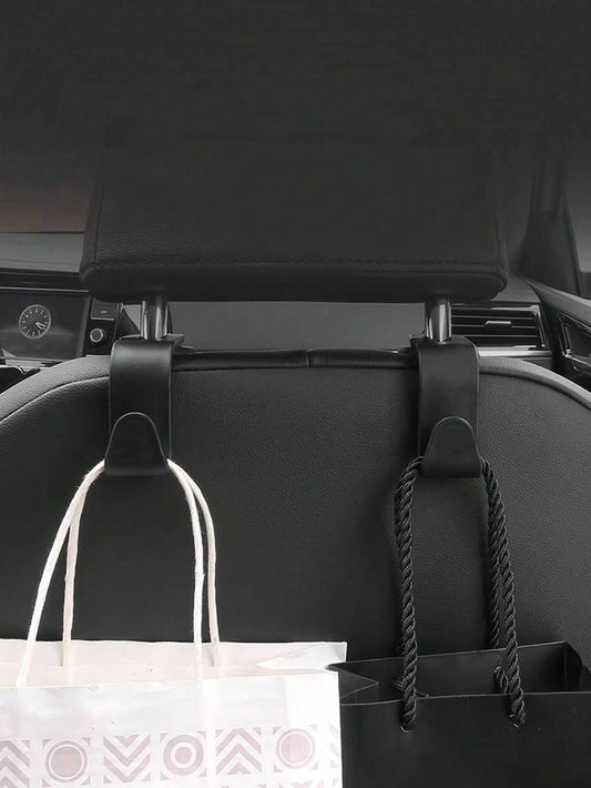 Universal Car Headrest Hooks, Heavy Duty Car Back Seat Hanging Storage Hooks, Multifunctional Auto Headrest Hanger Organizer For Grocery Bags, Purses, Handbags, Clothes, Vehicle Interior Accessories