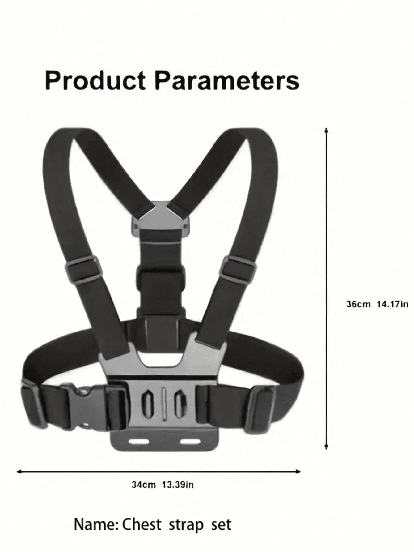 Universal Chest Mount Phone Holder, Adjustable Chest Mount Bracket, Action Camera Kit, Head Strap/Chest Strap Mount, Suitable For Outdoor Live Streaming, Fishing, Shooting, Cycling, Skiing And Other O