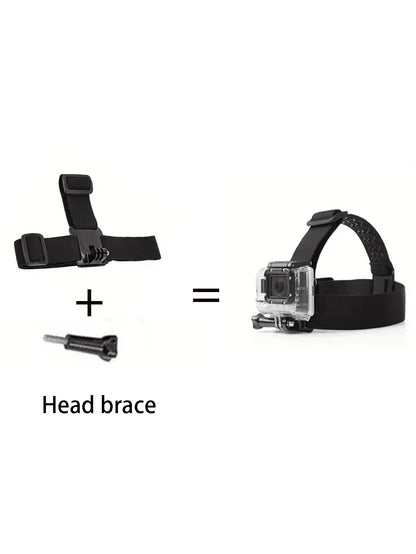 Universal Chest Mount Phone Holder, Adjustable Chest Mount Bracket, Action Camera Kit, Head Strap/Chest Strap Mount, Suitable For Outdoor Live Streaming, Fishing, Shooting, Cycling, Skiing And Other O
