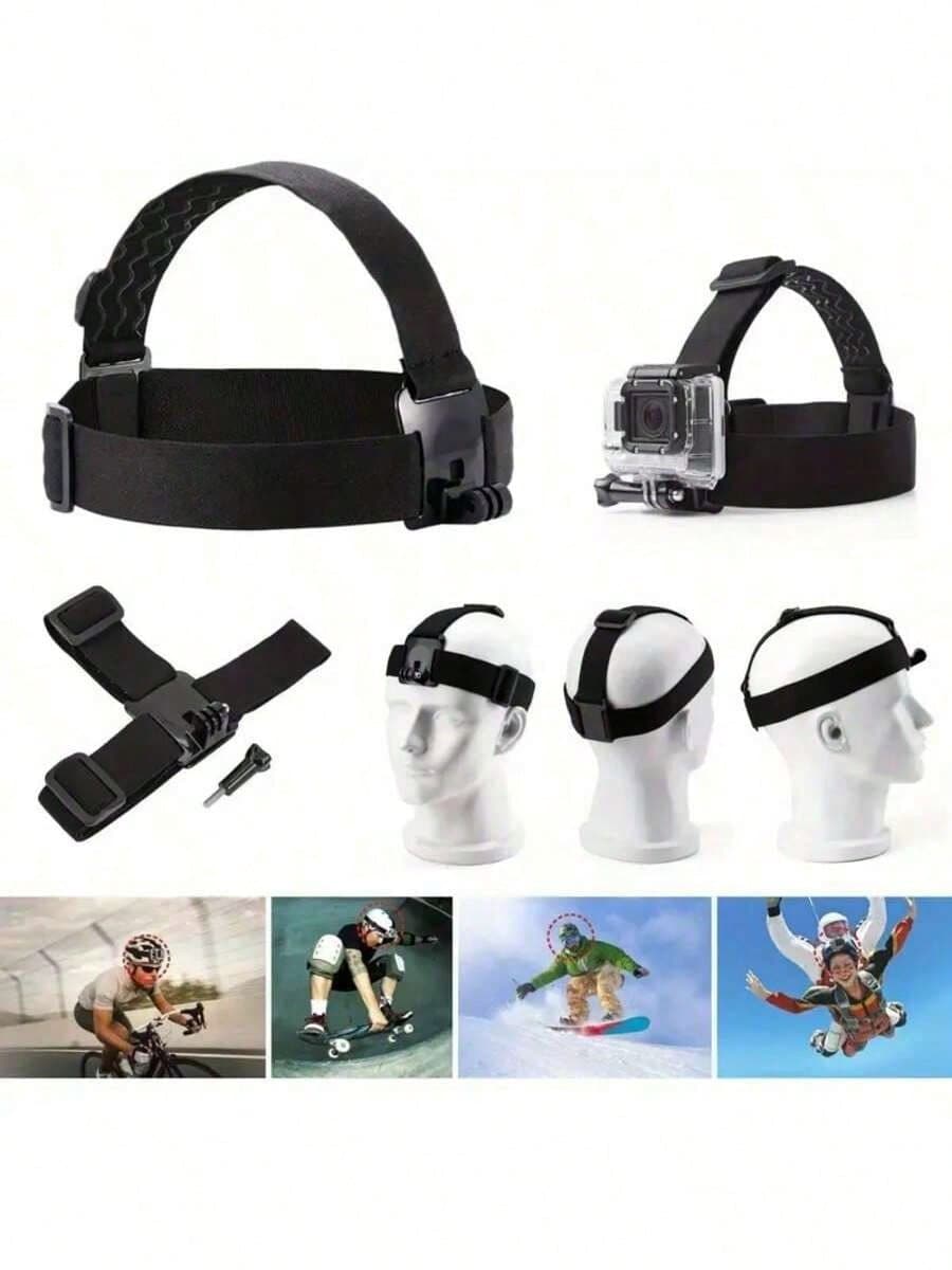 Universal Chest Mount Phone Holder, Adjustable Chest Mount Bracket, Action Camera Kit, Head Strap/Chest Strap Mount, Suitable For Outdoor Live Streaming, Fishing, Shooting, Cycling, Skiing And Other O