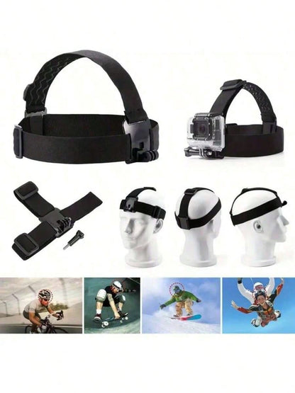 Universal Chest Mount Phone Holder, Adjustable Chest Mount Bracket, Action Camera Kit, Head Strap/Chest Strap Mount, Suitable For Outdoor Live Streaming, Fishing, Shooting, Cycling, Skiing And Other O