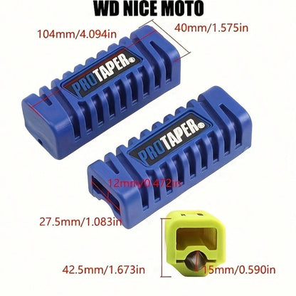 Universal Motorcycle Front Foot Pedal Covers, Including A Pair Of Off-Road Motorcycle Foot Pedal Covers