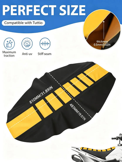 Universal Off-Road Motorcycle Seat Cover, Suitable For Most Off-Road Motorcycles, Off-Road Vehicles And Off-Road Bikes, Such As SUZUKI And KAWASAKI