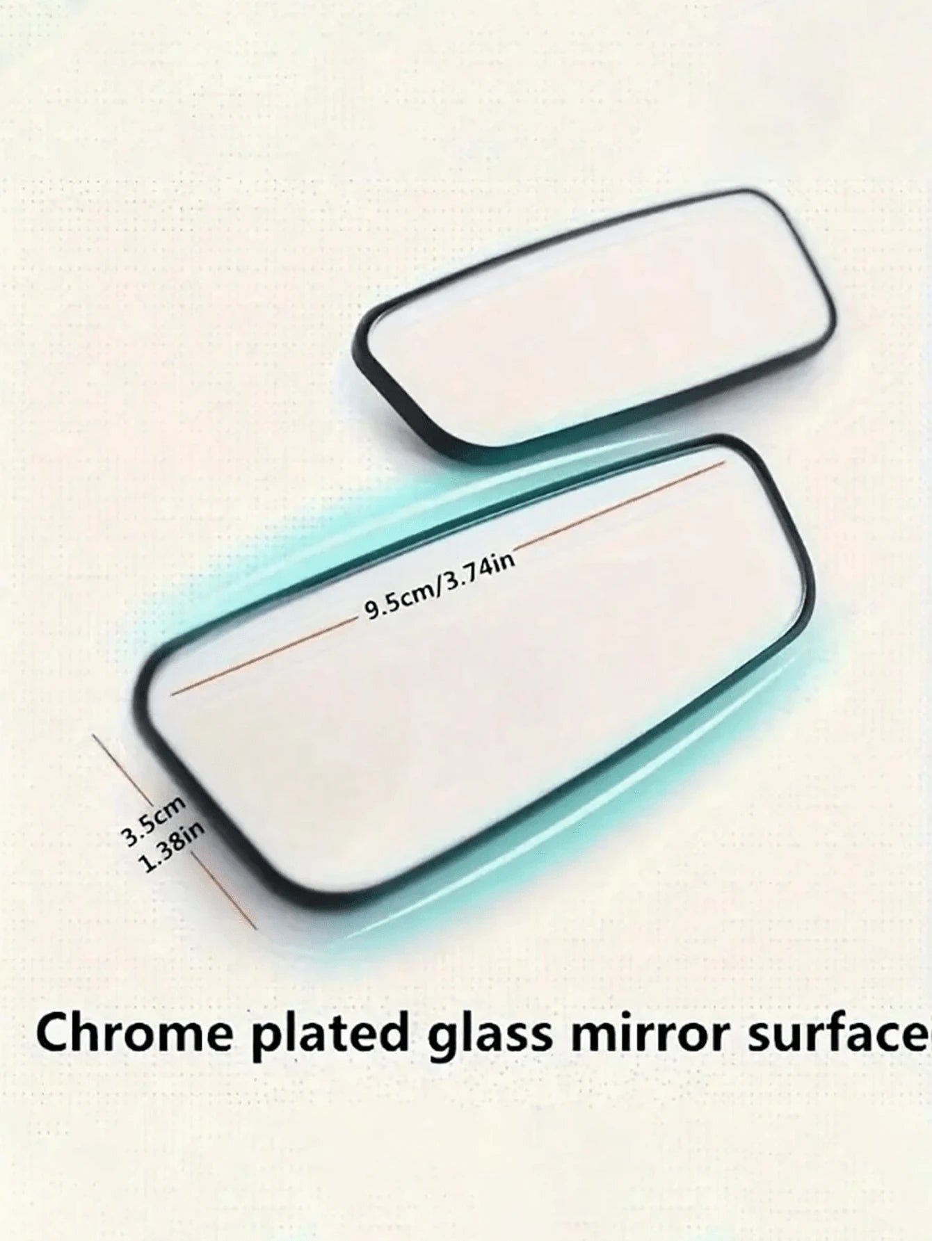 Universal Oval Blind Spot Mirror, Flat Wide Angle Adjustable Side Rearview Mirror, 360° Wide Angle Convex Mirror, Portable Blind Spot Rearview Parking Mirror, Adjustable Angle, Detachable Rearview Mir