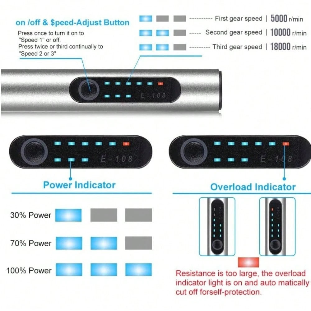 USB Rechargeable Custom Engraving Pen, Cordless Portable Tool For Metal Wood Glass And Plastic Electric Engraving Pen Kit Engraving Tool For Beginners
