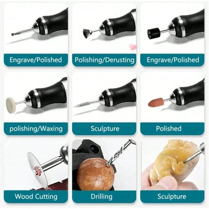 USB Rechargeable Custom Engraving Pen, Cordless Portable Tool For Metal Wood Glass And Plastic Electric Engraving Pen Kit Engraving Tool For Beginners