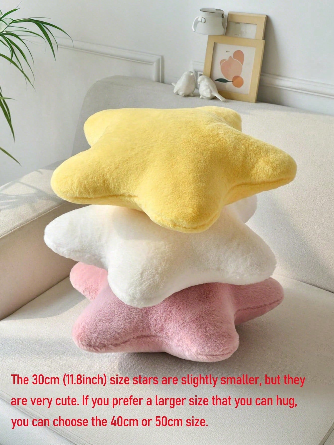 Valentine's Day Decorative Pillow Adorable Star-Shaped Plush Pillow Soft Faux Rabbit Fur Pillow For Sofa, Bedroom, And Living Room Valentine's Day And New Year Home Decor, Valentine's Day Gift For You