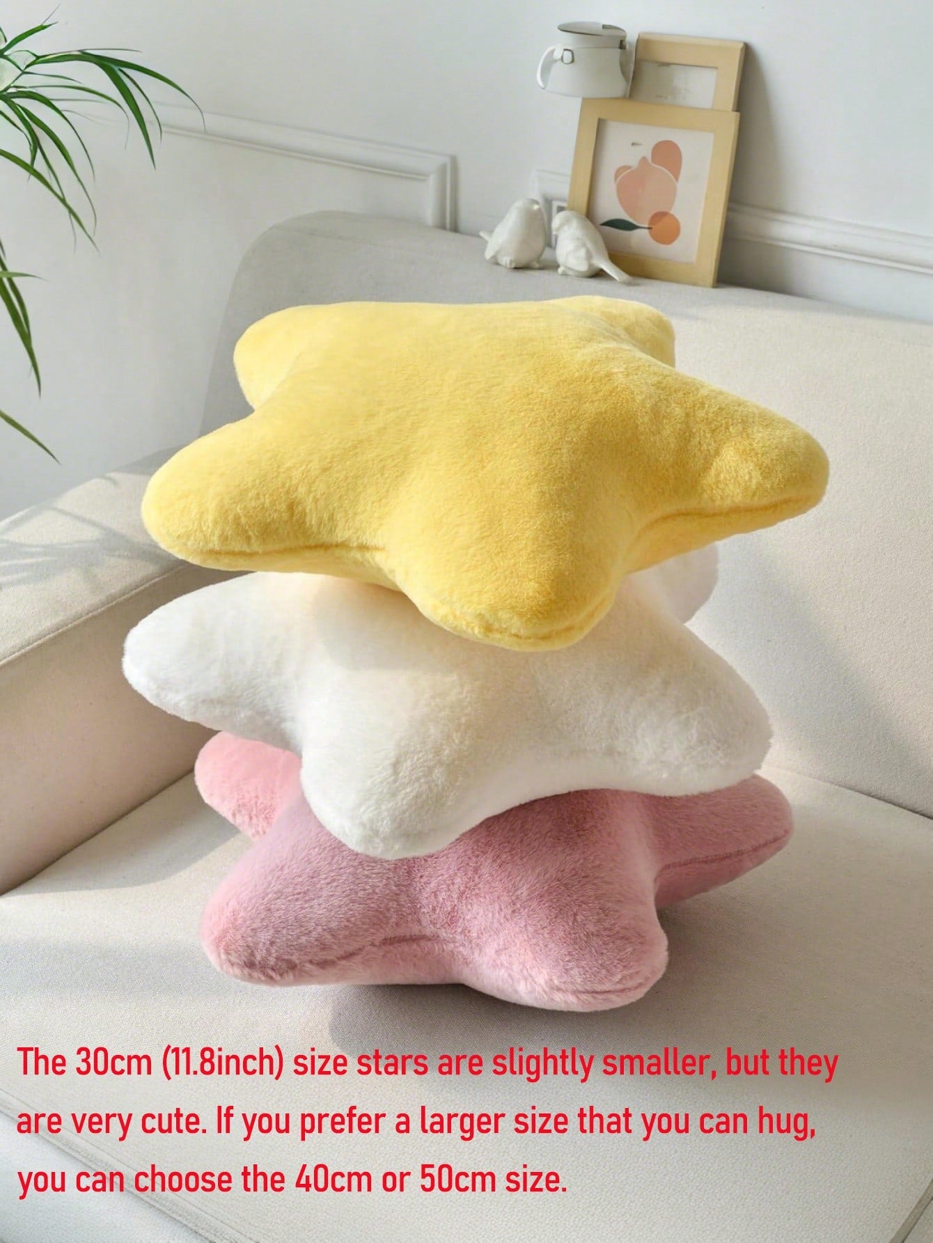 Valentine's Day Decorative Pillow Adorable Star-Shaped Plush Pillow Soft Faux Rabbit Fur Pillow For Sofa, Bedroom, And Living Room Valentine's Day And New Year Home Decor, Valentine's Day Gift For You