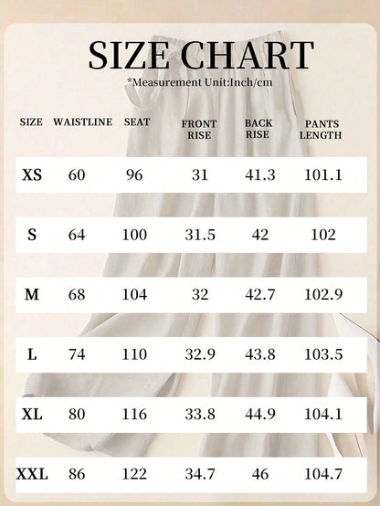 Versatile Linen Wide Leg Capri Pants, High Waist Elastic Waistband, Slimming Elegant Casual Trousers For Women Black