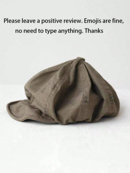 Vintage Newsboy Cap, Face-Flattering Design, Casual Versatile, Women's Essential Vintage Artistic Accessory, Breathable And Comfortable, Artist Style