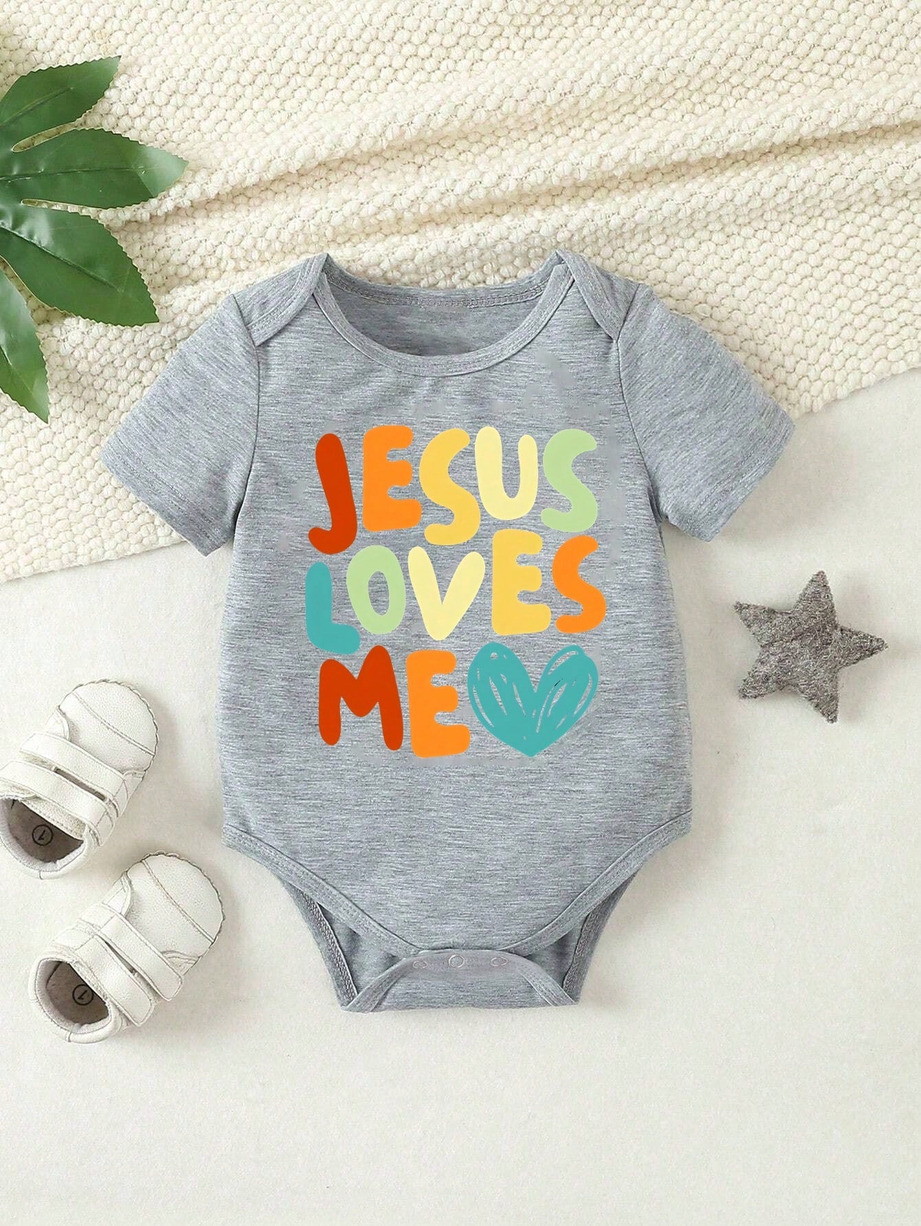 Vintaside Kids Baby Boy Summer Casual Cute Cartoon Peanut Ombre Foil Print Letter Slogan Bodysuit Nursery Black