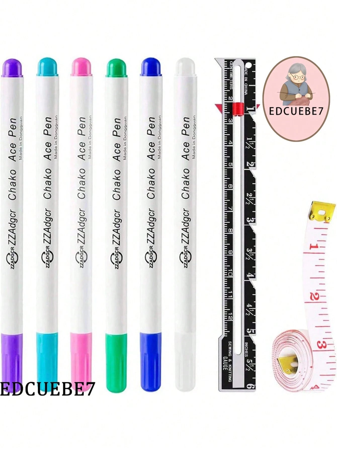 Water-Soluble Erasable Fabric Marking Pens, For Sewing Disappearing Ink Pen, Fabric Marking And Tracing Tools (Random Style, Random Color)