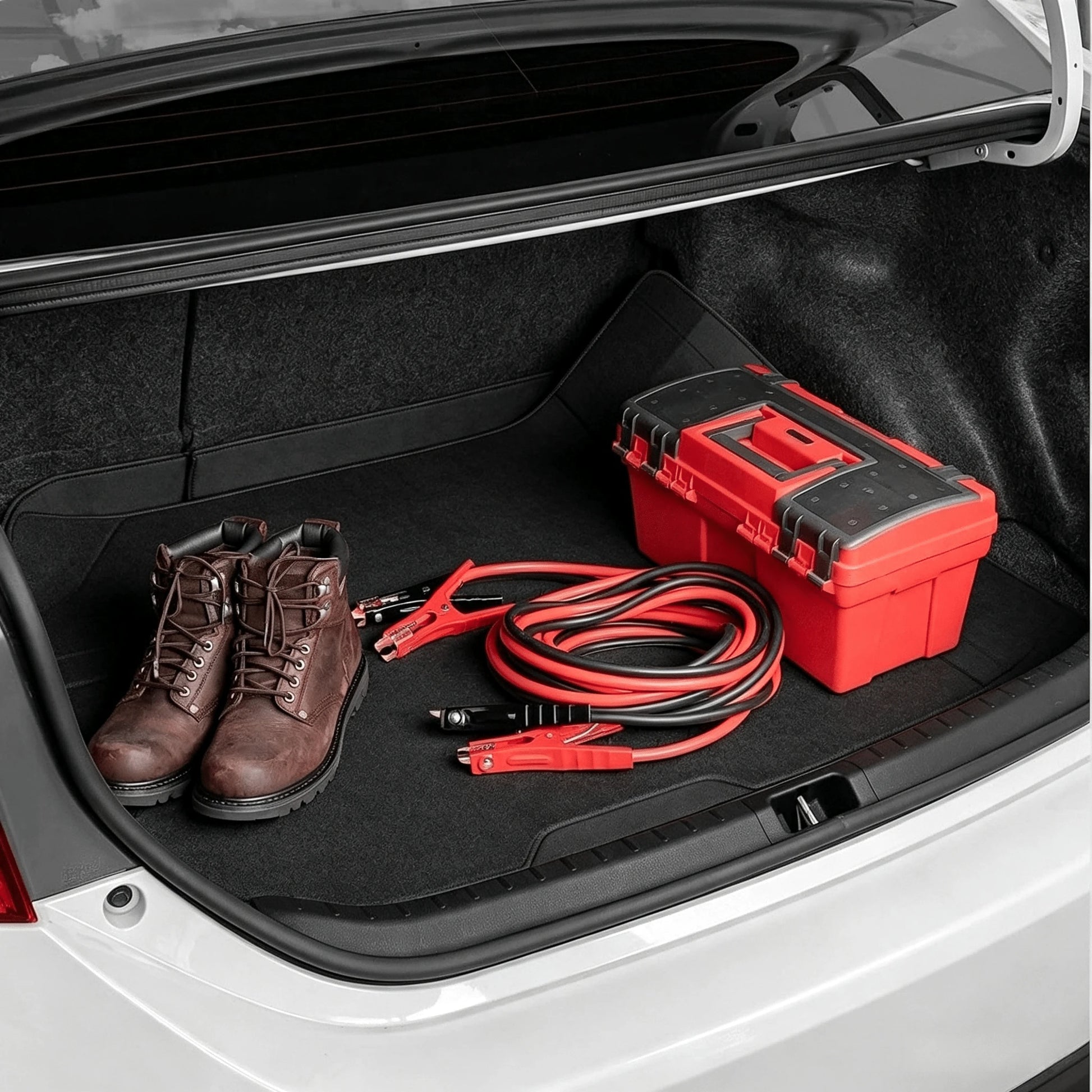 Waterproof Wear Resistant PVC Universal Car Trunk Mat With Anti Slip Surface, Customizable Cuttable Cargo Pad For Car Interior Protection