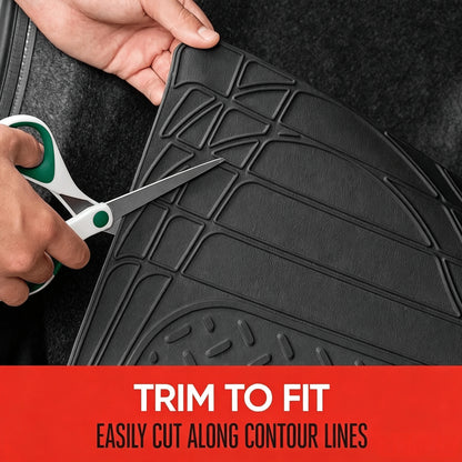 Waterproof Wear Resistant PVC Universal Car Trunk Mat With Anti Slip Surface, Customizable Cuttable Cargo Pad For Car Interior Protection