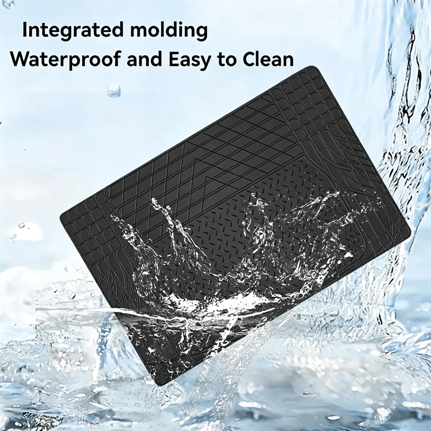 Waterproof Wear Resistant PVC Universal Car Trunk Mat With Anti Slip Surface, Customizable Cuttable Cargo Pad For Car Interior Protection