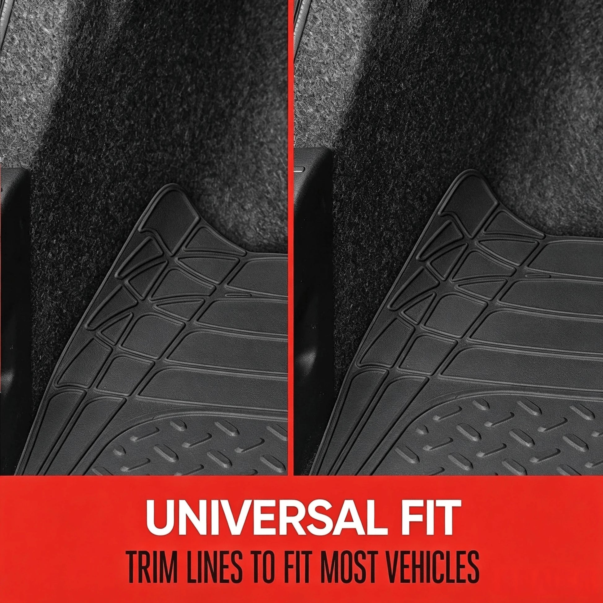 Waterproof Wear Resistant PVC Universal Car Trunk Mat With Anti Slip Surface, Customizable Cuttable Cargo Pad For Car Interior Protection
