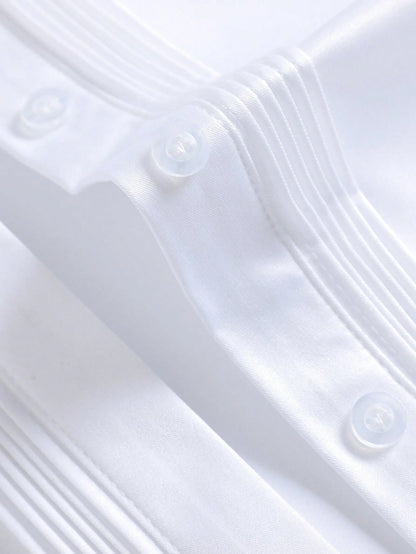 White Blouse For Women, 2025 New Arrival, Casual Elegant Stylish Long Sleeve Shirt, Spring Autumn