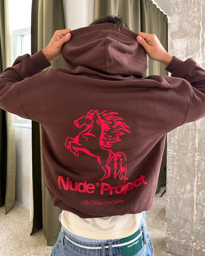 Winning Horse Hoodie Brown