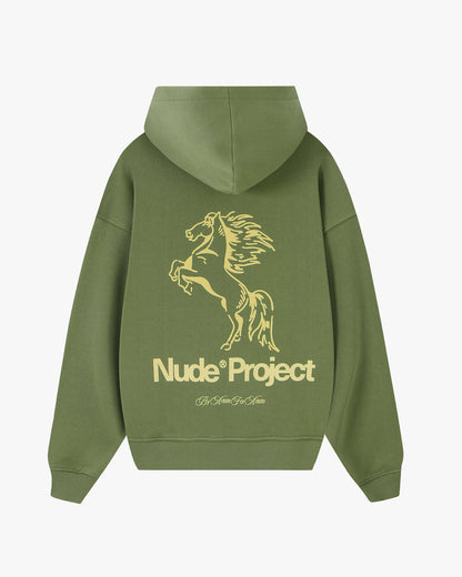 Winning Horse Hoodie Green