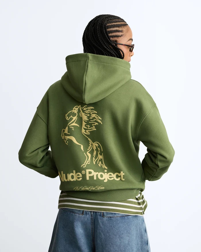 Winning Horse Hoodie Green