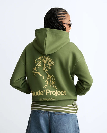Winning Horse Hoodie Green