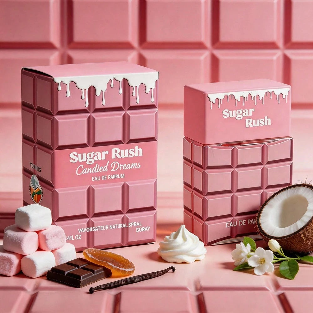 Wish 3.4 Fl Oz Women's Perfume – Marshmallow & Chocolate Candied Ginger–Vanilla Coconut Milk Jasmine Musk Whipped Cream Sugar–Designer Inspired Creamy Gourmand Scent–Long Lasting For Party, Date Night