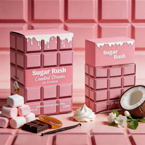 Wish 3.4 Fl Oz Women's Perfume – Marshmallow & Chocolate Candied Ginger–Vanilla Coconut Milk Jasmine Musk Whipped Cream Sugar–Designer Inspired Creamy Gourmand Scent–Long Lasting For Party, Date Night