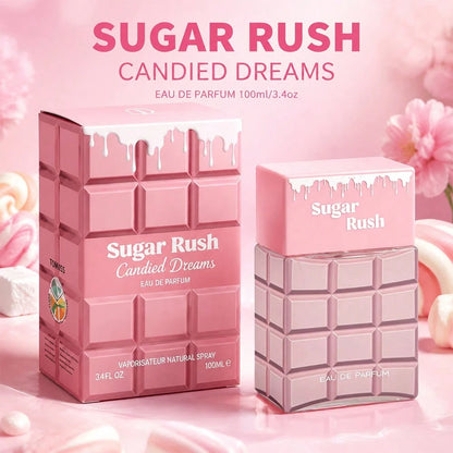 Wish 3.4 Fl Oz Women's Perfume – Marshmallow & Chocolate Candied Ginger–Vanilla Coconut Milk Jasmine Musk Whipped Cream Sugar–Designer Inspired Creamy Gourmand Scent–Long Lasting For Party, Date Night