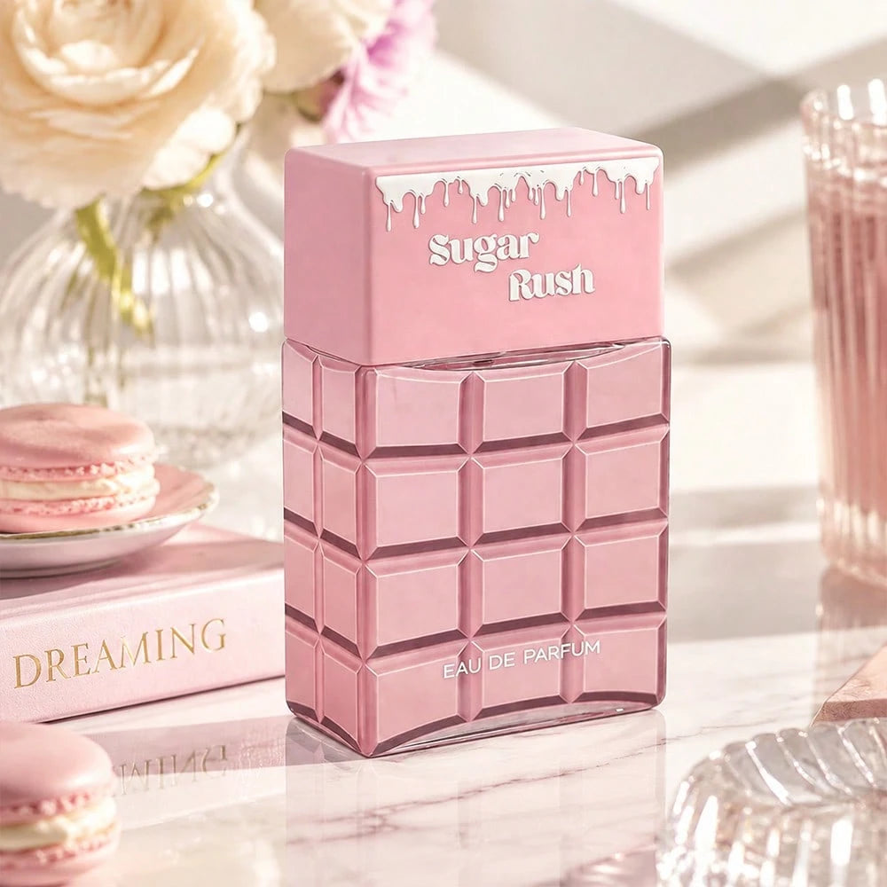 Wish 3.4 Fl Oz Women's Perfume – Marshmallow & Chocolate Candied Ginger–Vanilla Coconut Milk Jasmine Musk Whipped Cream Sugar–Designer Inspired Creamy Gourmand Scent–Long Lasting For Party, Date Night
