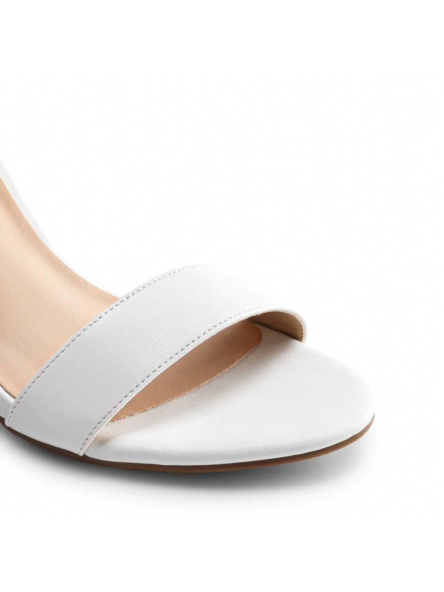Women Ankle Strap Chunky Heeled Pump Sandals Comfortable Open Toe Classic Heeled Sandals For Party, Wedding, Prom, Valentine's Day