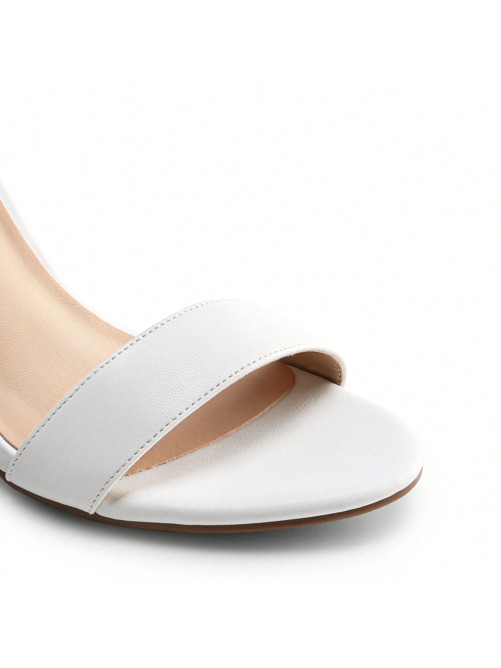 Women Ankle Strap Chunky Heeled Pump Sandals Comfortable Open Toe Classic Heeled Sandals For Party, Wedding, Prom, Valentine's Day